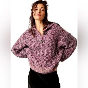 Free People Cozy Purple Women's Sweater
